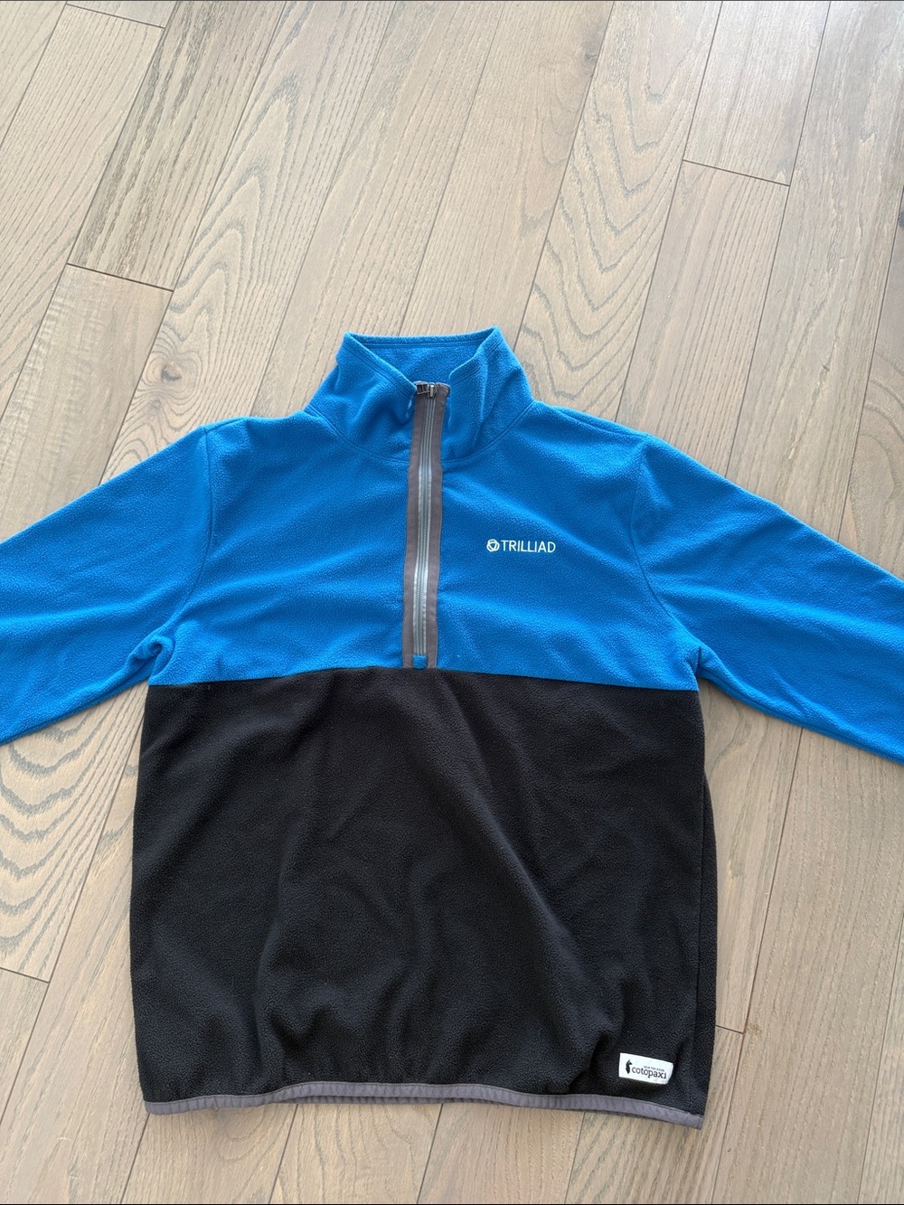 Cotopaxi Blue & Black Half-Zip Fleece Pullover